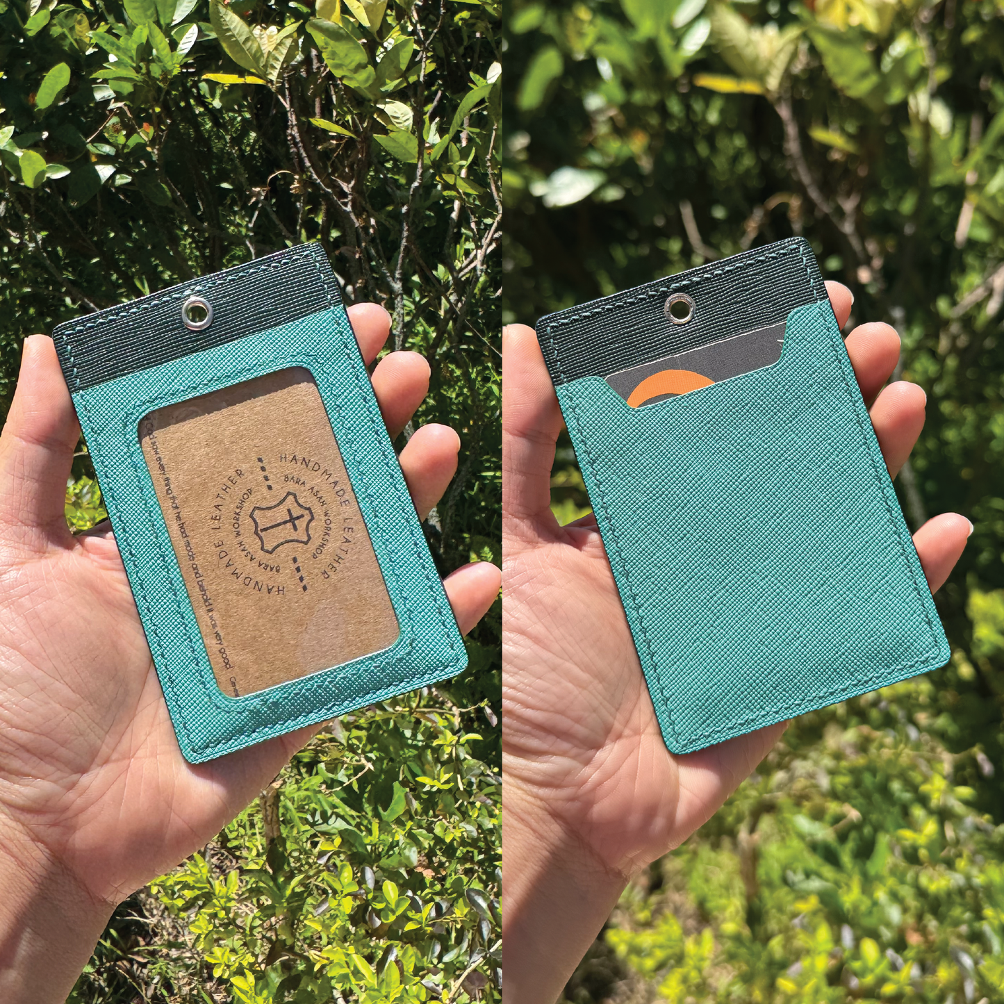 Saffiano Leather | ID Cardholder with Lanyard | Vertical, Horizontal Style | 十字紋牛皮系列 | 掛頸職員卡套 | 直款橫款