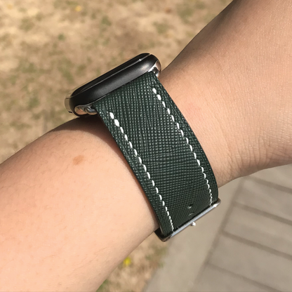 Saffiano Leather | Lightweight Apple Watch Strap | 十字紋牛皮系列 | 輕盈款iWatch錶帶