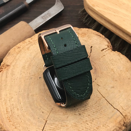 Saffiano Leather | Lightweight Apple Watch Strap | 十字紋牛皮系列 | 輕盈款iWatch錶帶
