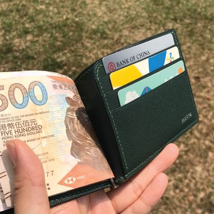 Saffiano Leather | Money Clip Wallet | 十字紋牛皮系列 | 錢夾銀包