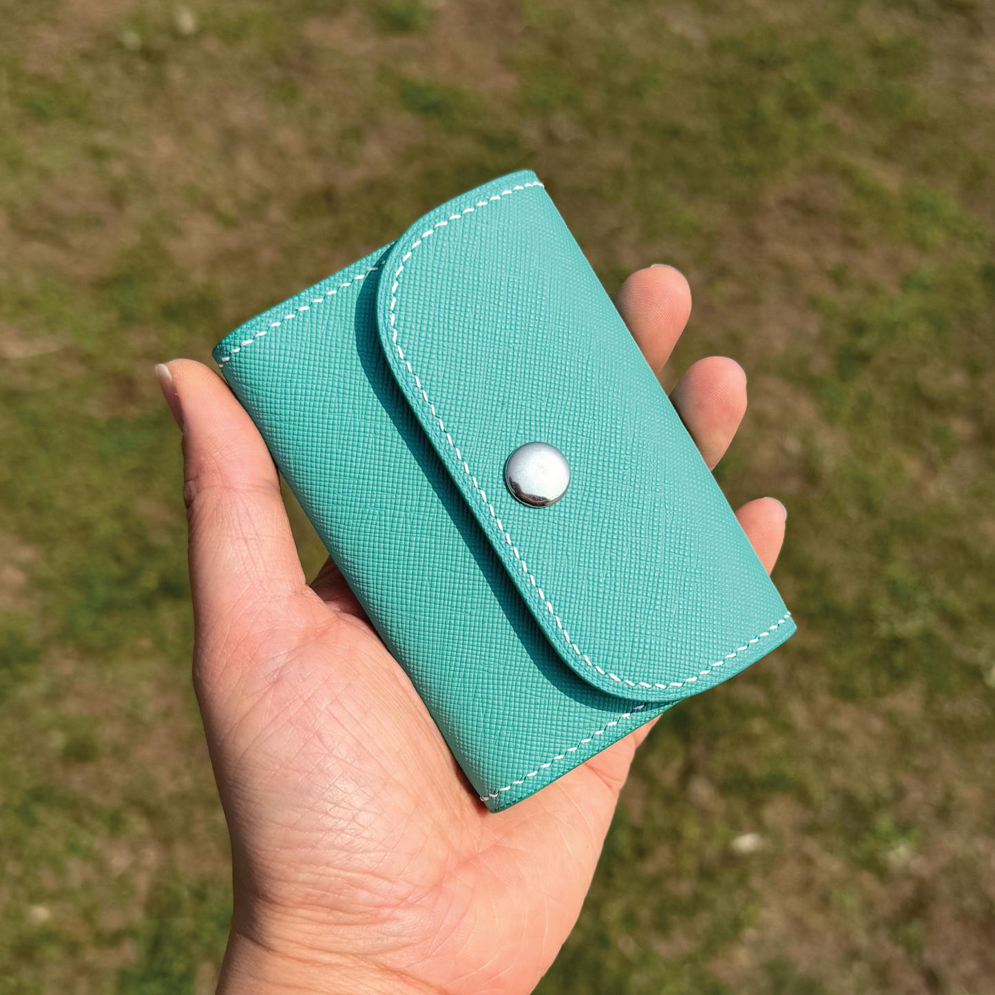 Saffiano Leather | Tri-fold Keyholder | 十字紋牛皮系列 | 三摺鎖匙包