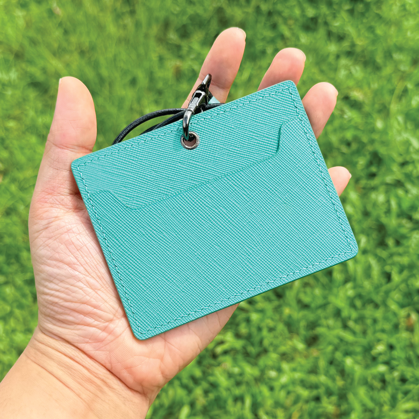 Saffiano Leather | ID Cardholder with Lanyard | Vertical, Horizontal Style | 十字紋牛皮系列 | 掛頸職員卡套 | 直款橫款