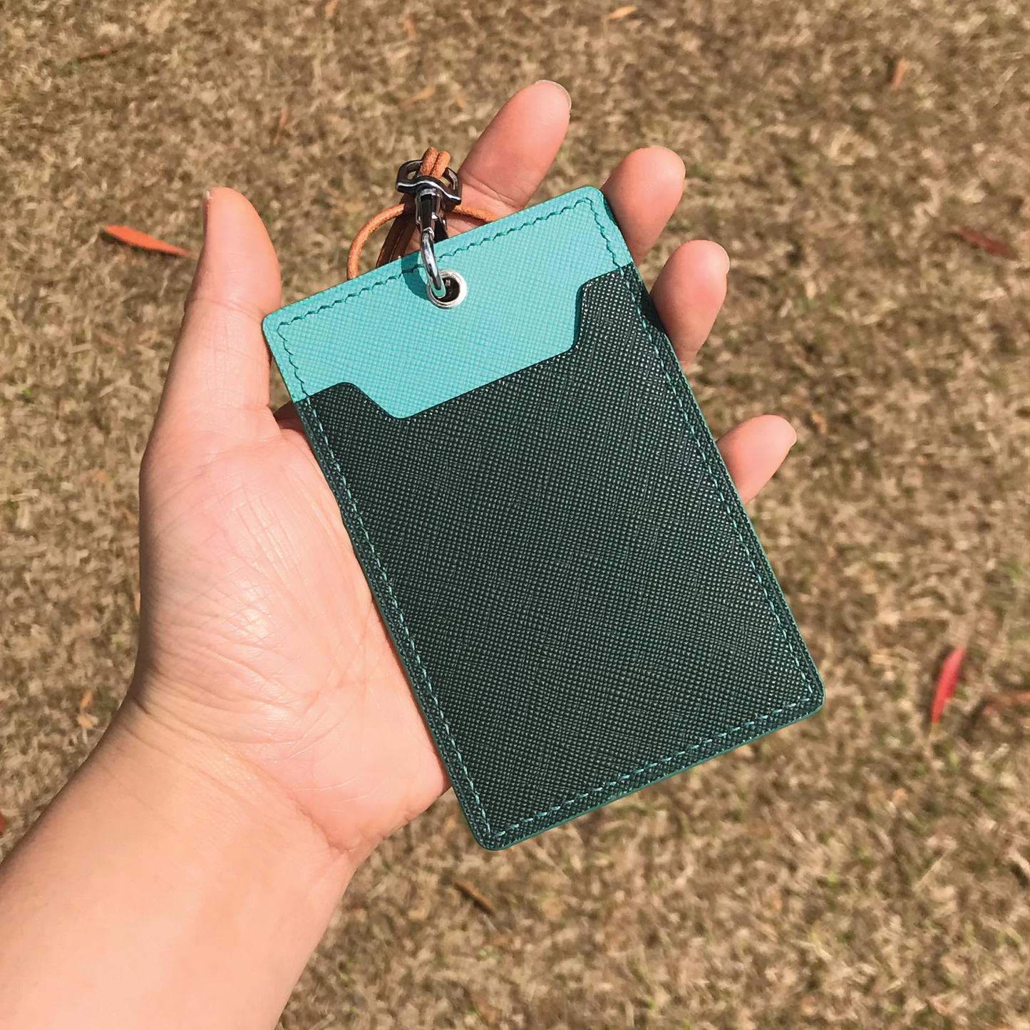 Saffiano Leather | ID Cardholder with Lanyard | Vertical, Horizontal Style | 十字紋牛皮系列 | 掛頸職員卡套 | 直款橫款