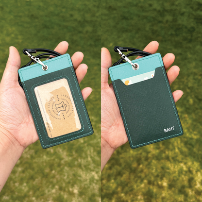 Saffiano Leather | ID Cardholder with Lanyard | Vertical, Horizontal Style | 十字紋牛皮系列 | 掛頸職員卡套 | 直款橫款