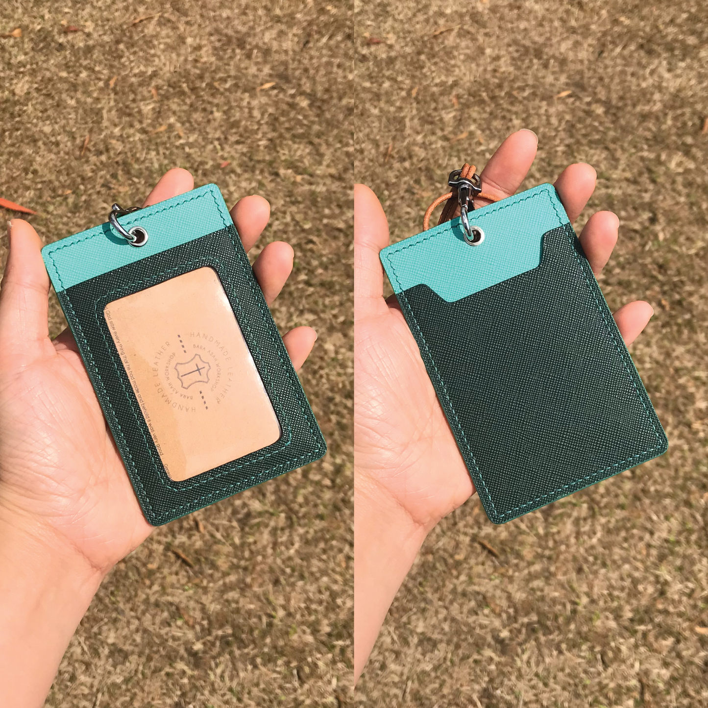Saffiano Leather | ID Cardholder with Lanyard | Vertical, Horizontal Style | 十字紋牛皮系列 | 掛頸職員卡套 | 直款橫款