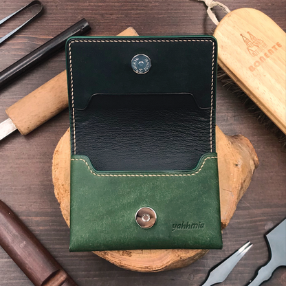 Pueblo Leather | Magnetic Snap Business Name Card Case | 磨砂牛皮系列 | 磁扣開關卡片盒