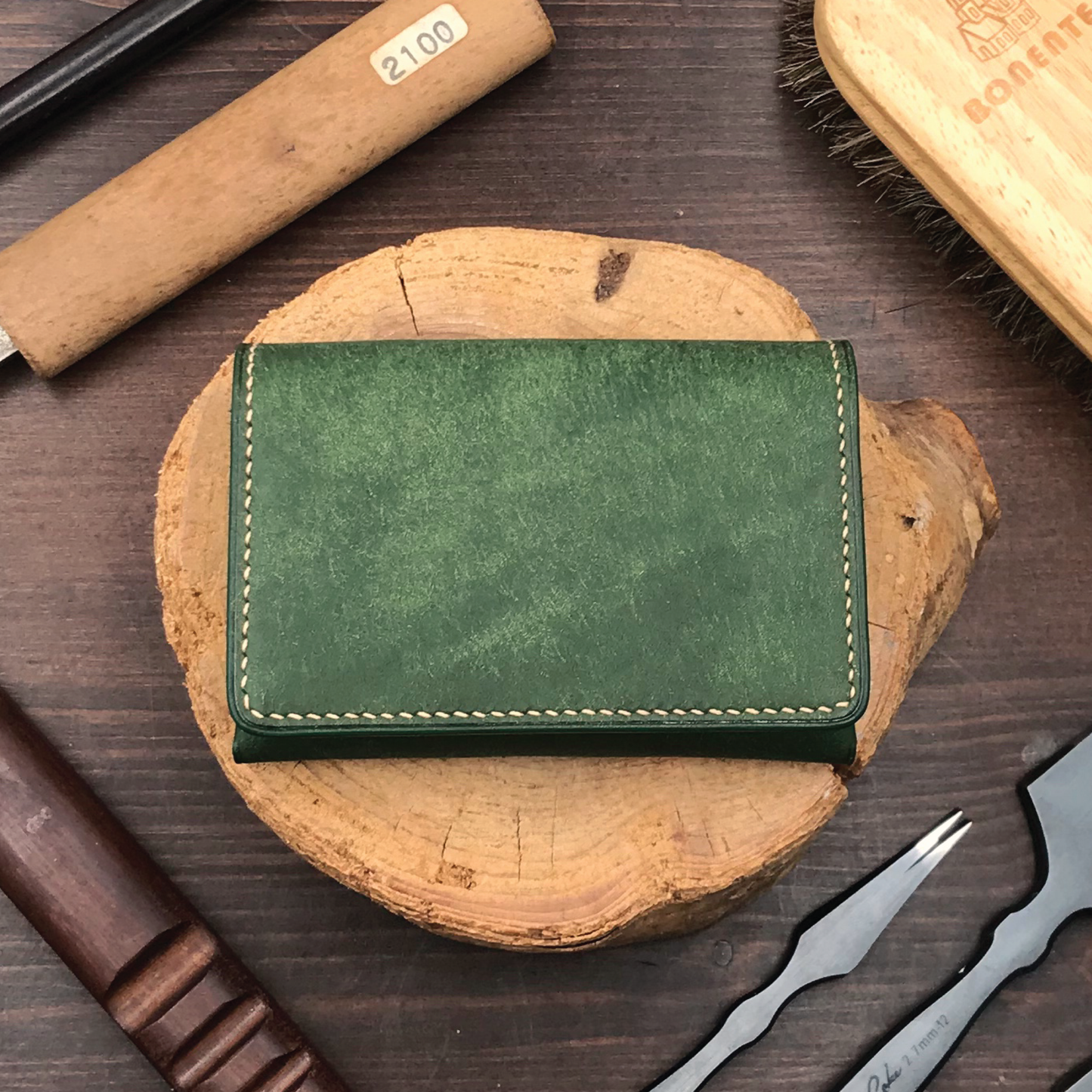 Pueblo Leather | Magnetic Snap Business Name Card Case | 磨砂牛皮系列 | 磁扣開關卡片盒