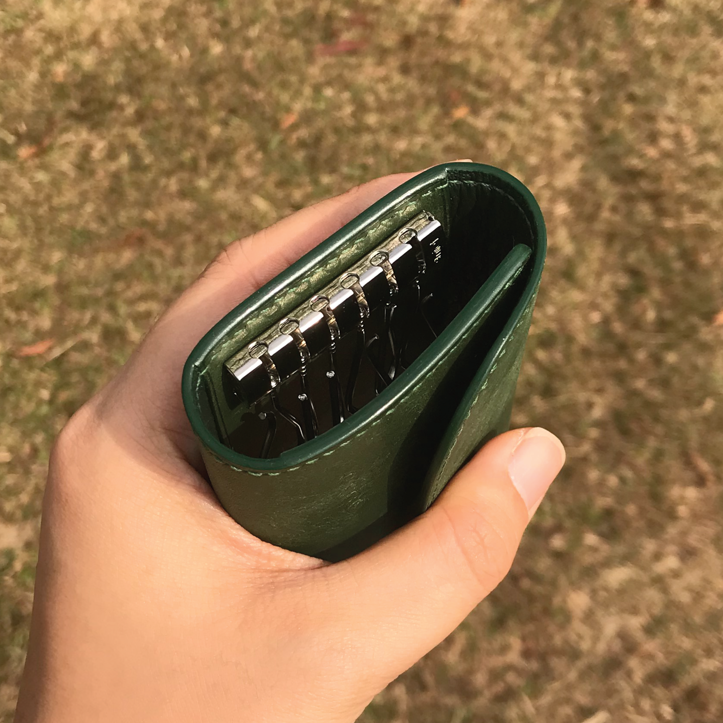 Pueblo Leather | Tri-fold Keyholder | 磨砂牛皮系列 | 三摺鎖匙包