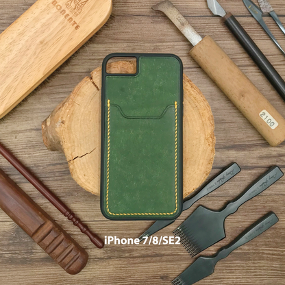 Pueblo Leather | Card Slot iPhone Case | 磨砂牛皮系列 | 卡位手機殼