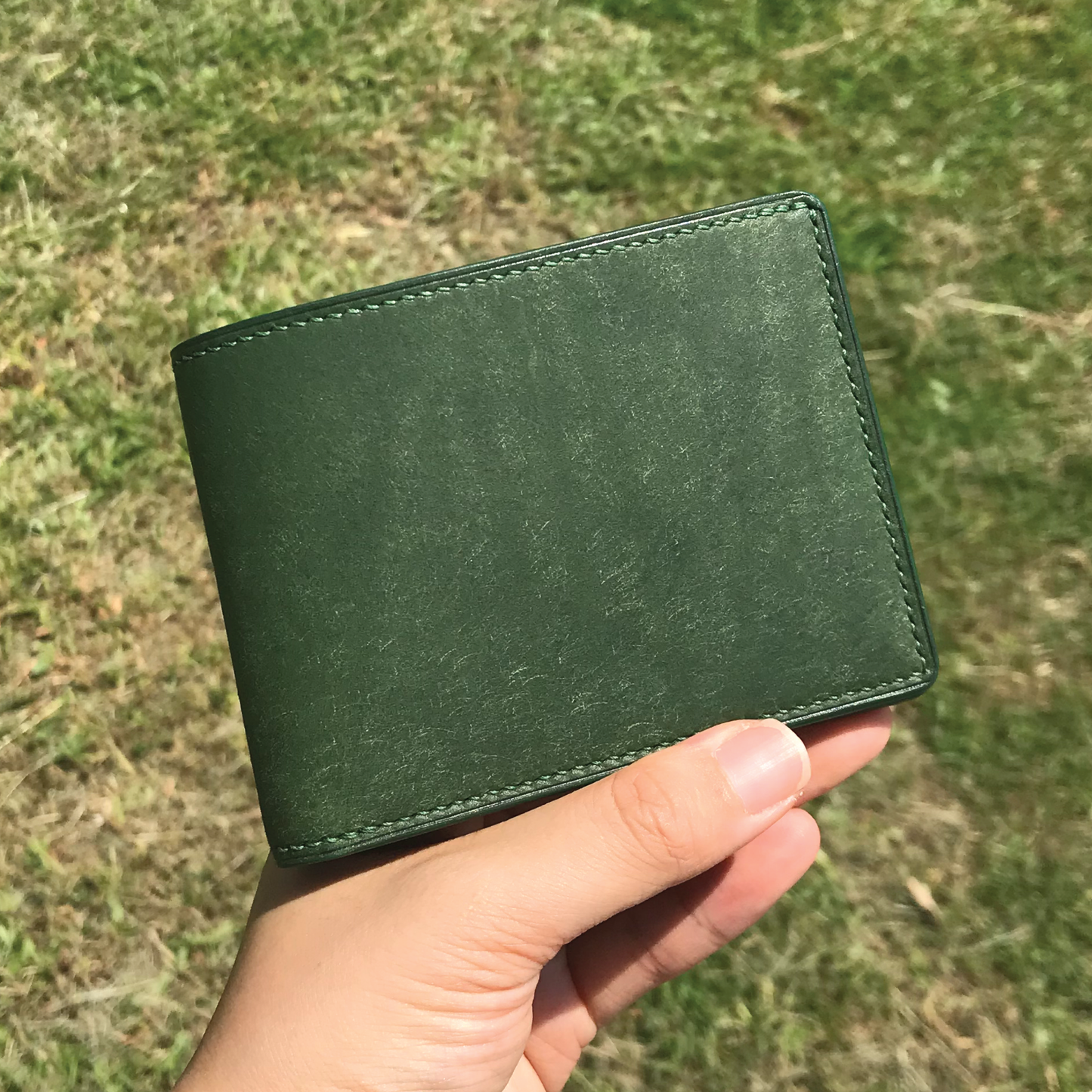 Pueblo Leather | Bifold Short Wallet | Card Slot, Photo Slot | 磨砂牛皮系列 | 兩摺短銀包 | 卡位，相位款式