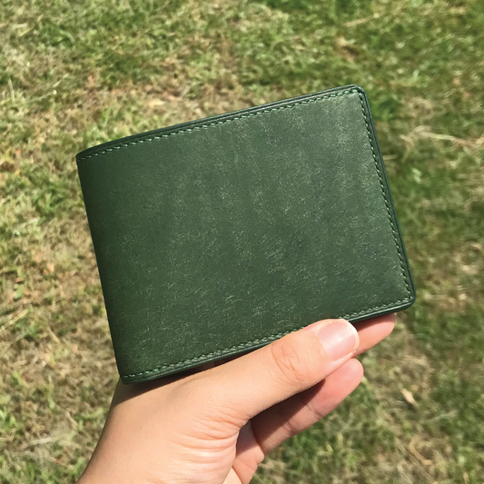 Pueblo Leather | Bifold Short Wallet | Card Slot, Photo Slot | 磨砂牛皮系列 | 兩摺短銀包 | 卡位，相位款式