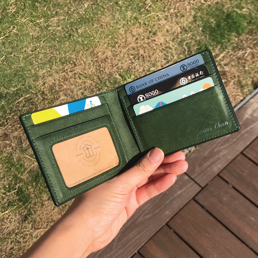 Pueblo Leather | Bifold Short Wallet | Card Slot, Photo Slot | 磨砂牛皮系列 | 兩摺短銀包 | 卡位，相位款式