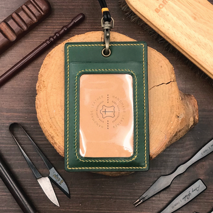 Buttero Leather | ID Cardholder with Lanyard | Vertical, Horizontal Style | 植鞣牛皮系列 | 掛頸職員卡套 | 直款橫款