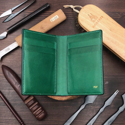 Buttero Leather | Bifold Medium Wallet | Card Slot, Photo Slot | 植鞣牛皮系列 | 兩摺中銀包 | 卡位，相位款式