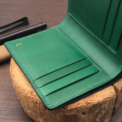 Buttero Leather | Bifold Medium Wallet | Card Slot, Photo Slot | 植鞣牛皮系列 | 兩摺中銀包 | 卡位，相位款式