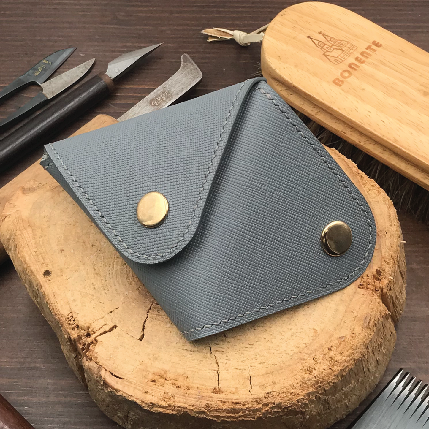 Saffiano Leather | Double-Sided Open Purse