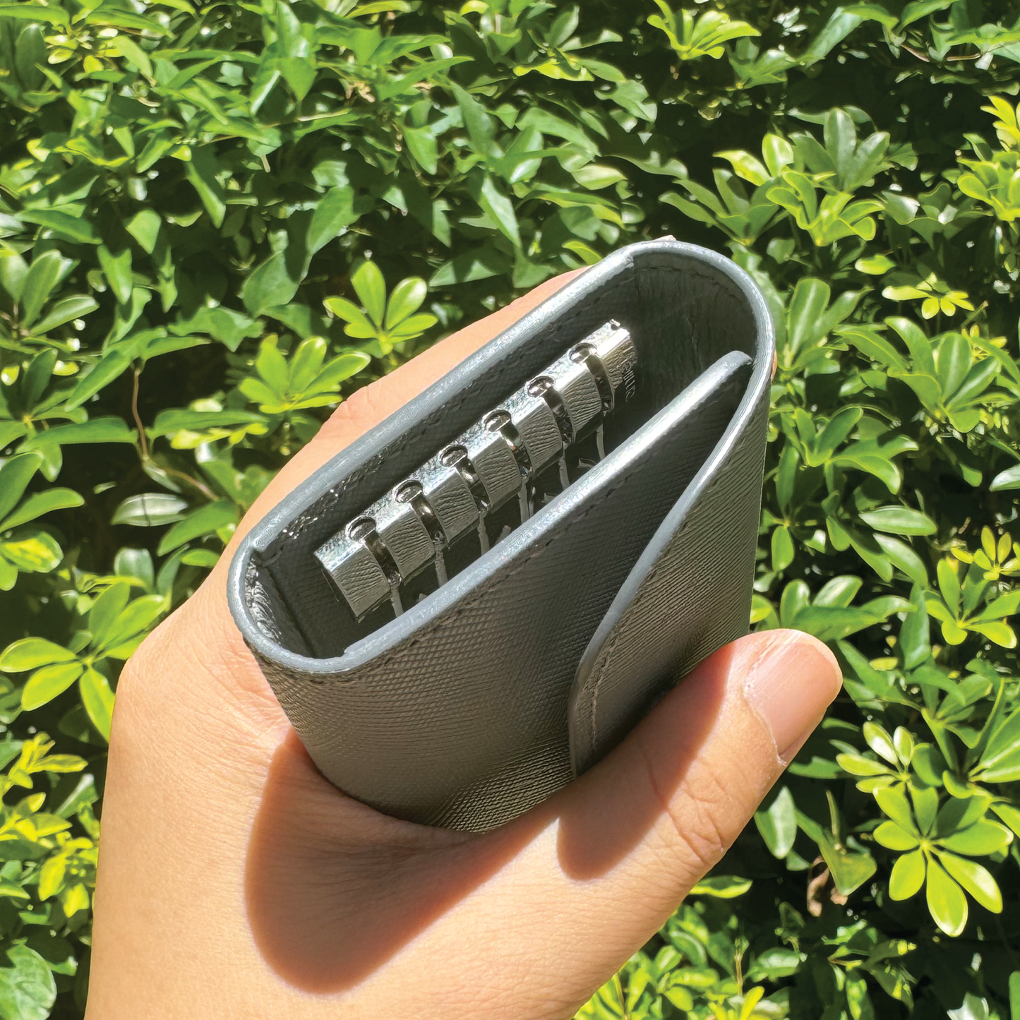 Saffiano Leather | Tri-fold Keyholder | 十字紋牛皮系列 | 三摺鎖匙包