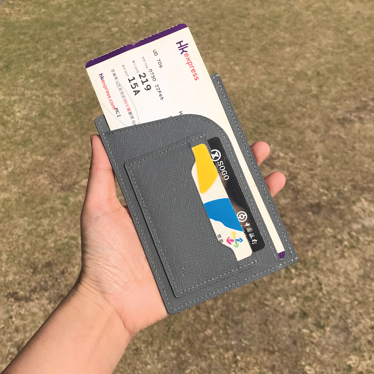 Saffiano Leather | Simple Passport Holder | 十字紋牛皮系列 | 簡約護照套