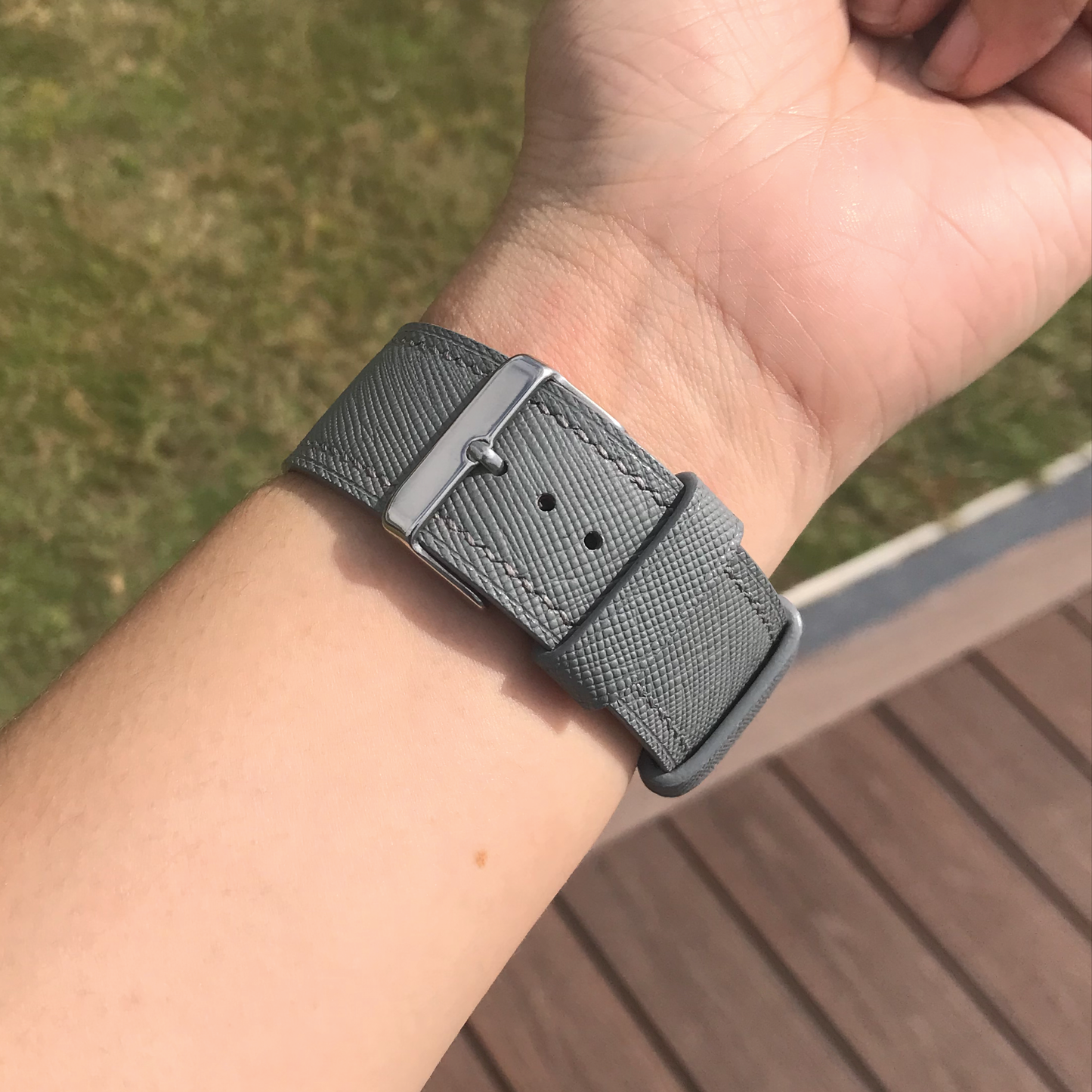 Saffiano Leather | Lightweight Apple Watch Strap | 十字紋牛皮系列 | 輕盈款iWatch錶帶