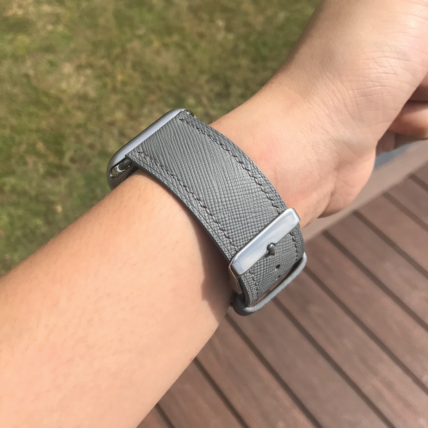 Saffiano Leather | Lightweight Apple Watch Strap | 十字紋牛皮系列 | 輕盈款iWatch錶帶
