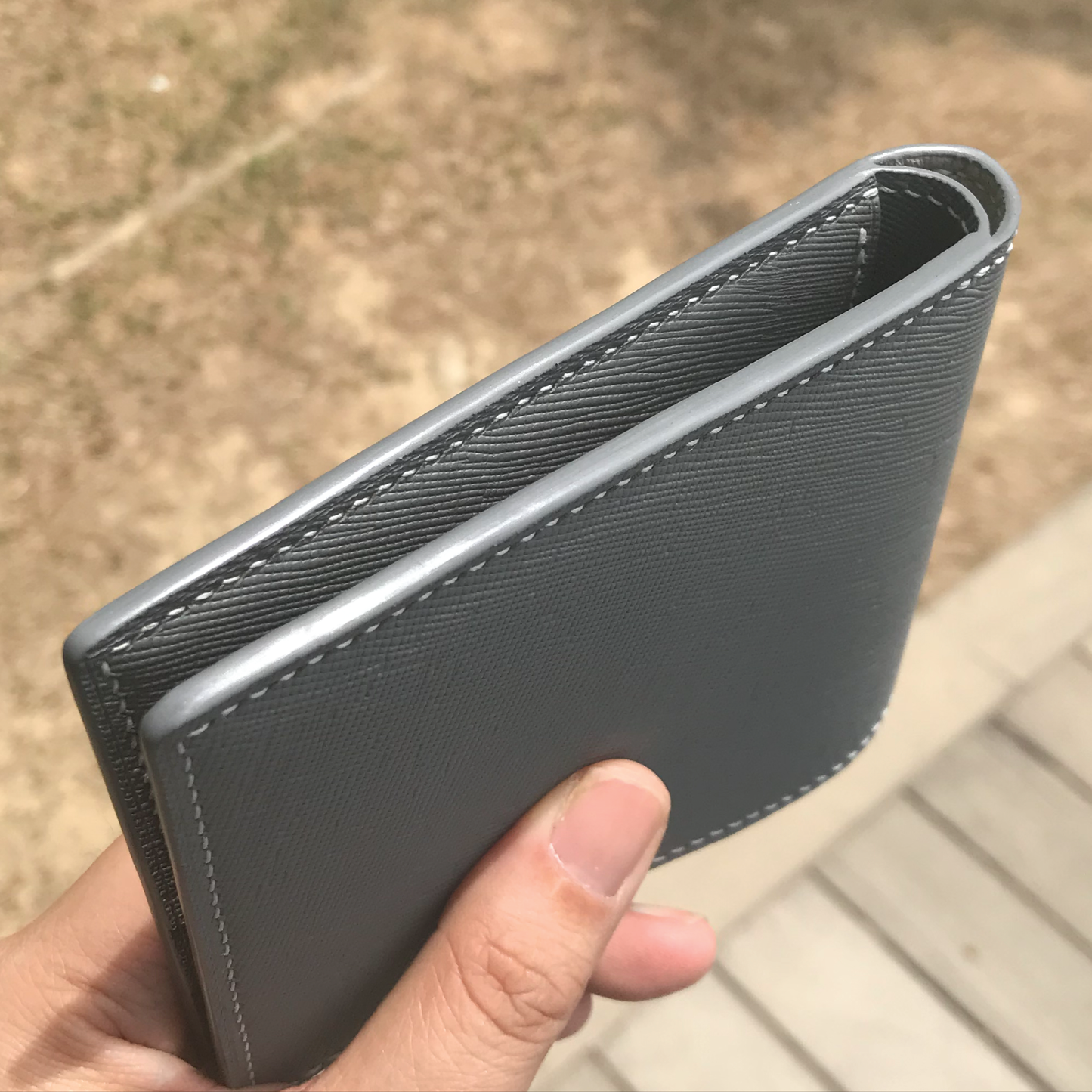 Saffiano Leather | Bifold Short Wallet | Card Slot, Photo Slot | 十字紋牛皮系列 | 兩摺短銀包 | 卡位，相位款式