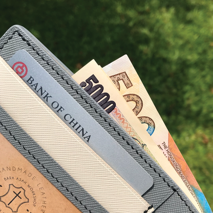 Saffiano Leather | Bifold Short Wallet | Card Slot, Photo Slot | 十字紋牛皮系列 | 兩摺短銀包 | 卡位，相位款式