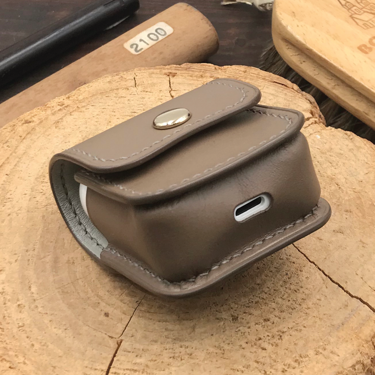 Buttero Leather | Airpod Case | 植鞣牛皮系列 | 蘋果耳機保護套