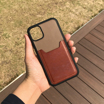 Buttero Leather | Card Slot iPhone Case | 植鞣牛皮系列 | 卡位手機殼
