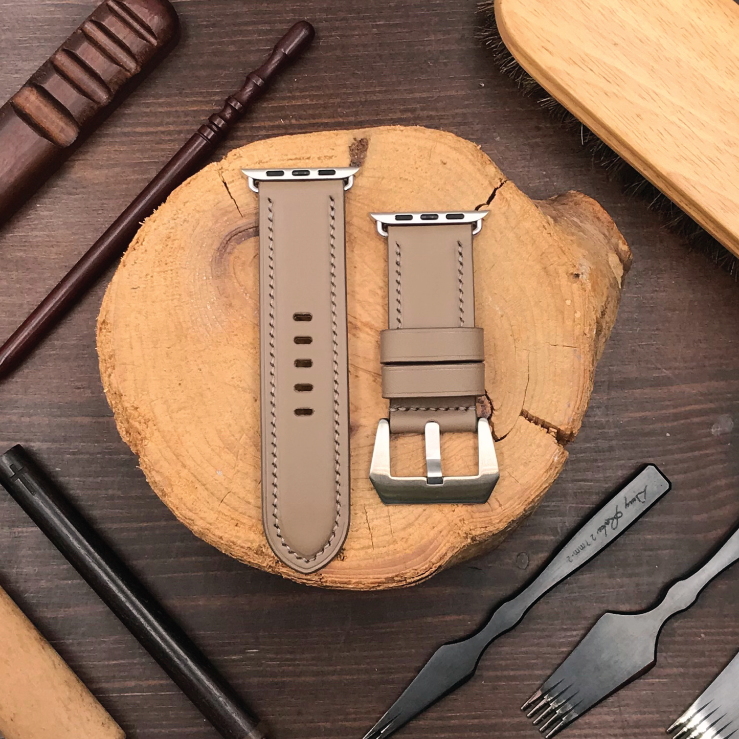 Buttero Leather | Heavy-Duty Apple Watch Strap | 植鞣牛皮系列 | 厚身款iWatch錶帶
