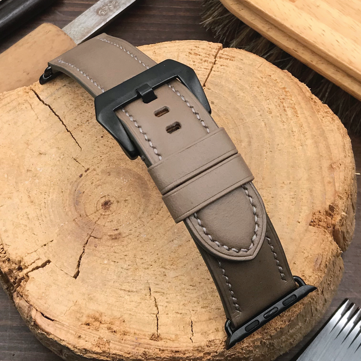 Buttero Leather | Heavy-Duty Apple Watch Strap | 植鞣牛皮系列 | 厚身款iWatch錶帶