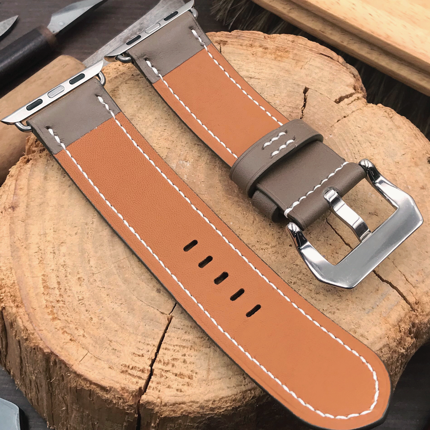 Buttero Leather | Heavy-Duty Apple Watch Strap | 植鞣牛皮系列 | 厚身款iWatch錶帶