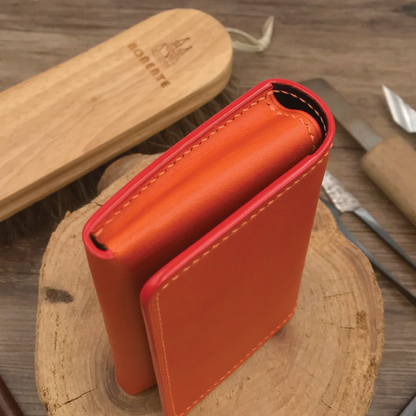 Buttero Leather | Magnetic Snap Business Name Card Case | 植鞣牛皮系列 | 磁扣開關卡片盒