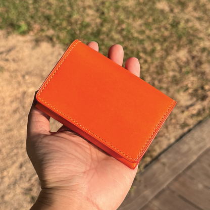 Buttero Leather | Magnetic Snap Business Name Card Case | 植鞣牛皮系列 | 磁扣開關卡片盒