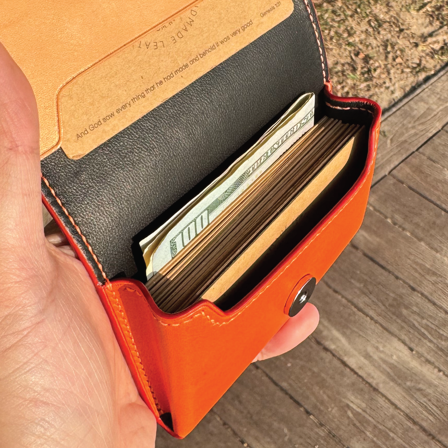 Buttero Leather | Magnetic Snap Business Name Card Case | 植鞣牛皮系列 | 磁扣開關卡片盒