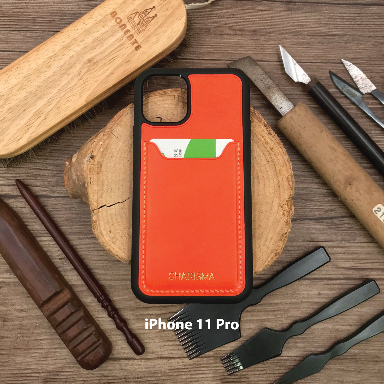 Buttero Leather | Card Slot iPhone Case | 植鞣牛皮系列 | 卡位手機殼