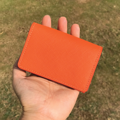 Saffiano Leather | Magnetic Snap Business Name Card Case | 十字紋牛皮系列 | 磁扣開關卡片盒