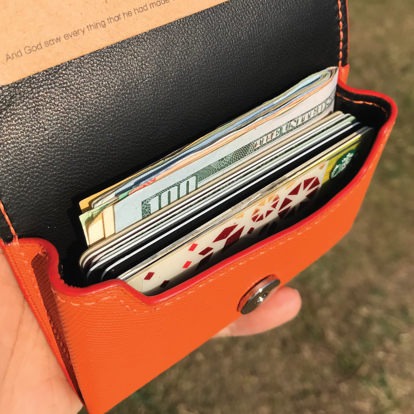 Saffiano Leather | Magnetic Snap Business Name Card Case | 十字紋牛皮系列 | 磁扣開關卡片盒