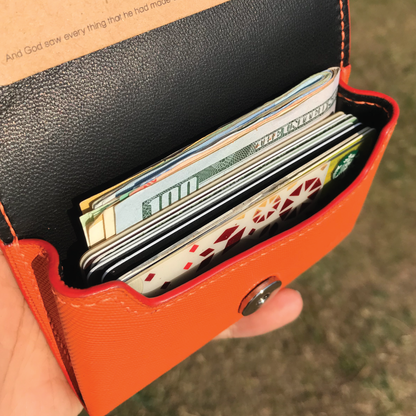 Saffiano Leather | Magnetic Snap Business Name Card Case | 十字紋牛皮系列 | 磁扣開關卡片盒