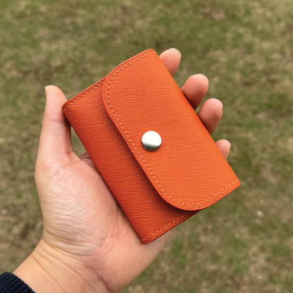Saffiano Leather | Tri-fold Keyholder | 十字紋牛皮系列 | 三摺鎖匙包