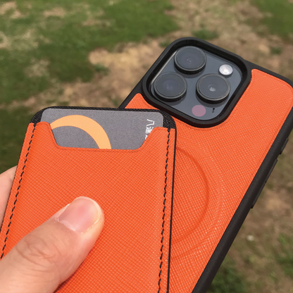 Saffiano Leather | MagSafe Cardholder | 十字紋牛皮系列 | 磁吸卡套
