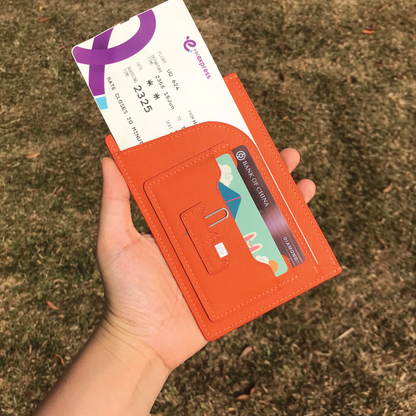 Saffiano Leather | Simple Passport Holder | 十字紋牛皮系列 | 簡約護照套