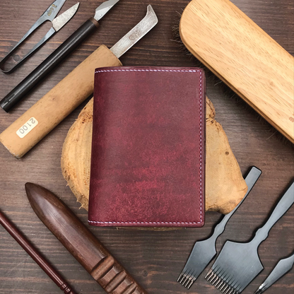 Pueblo Leather | Bifold Medium Wallet | Card Slot, Photo Slot | 磨砂牛皮系列 | 兩摺中銀包 | 卡位，相位款式