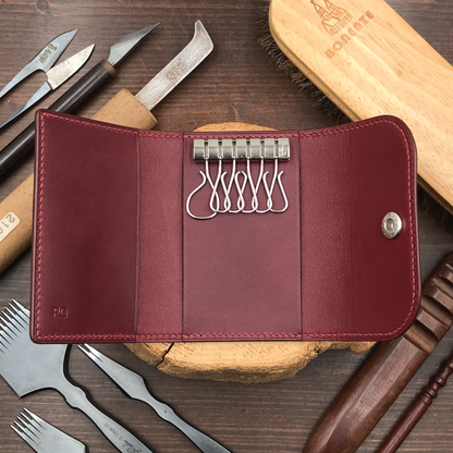 Buttero Leather | Tri-fold Keyholder | 植鞣牛皮系列 | 三摺鎖匙包