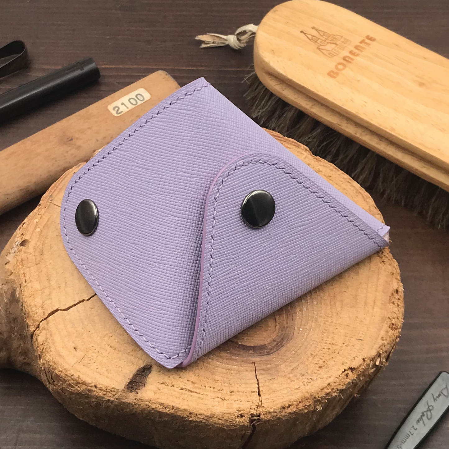 Saffiano Leather | Double-Sided Open Purse