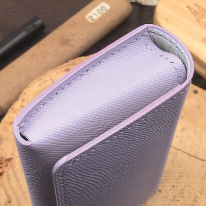 Saffiano Leather | Magnetic Snap Business Name Card Case | 十字紋牛皮系列 | 磁扣開關卡片盒