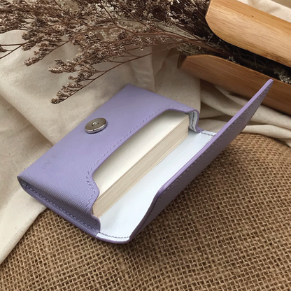 Saffiano Leather | Magnetic Snap Business Name Card Case | 十字紋牛皮系列 | 磁扣開關卡片盒