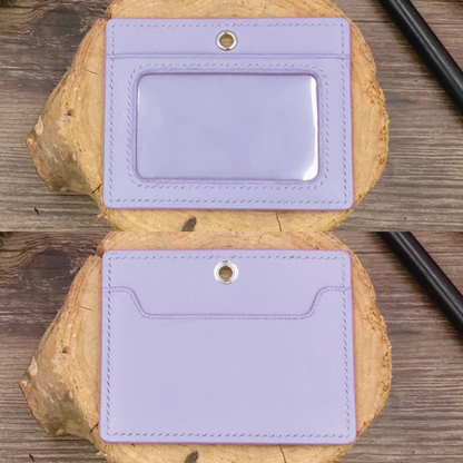 Saffiano Leather | ID Cardholder with Lanyard | Vertical, Horizontal Style | 十字紋牛皮系列 | 掛頸職員卡套 | 直款橫款