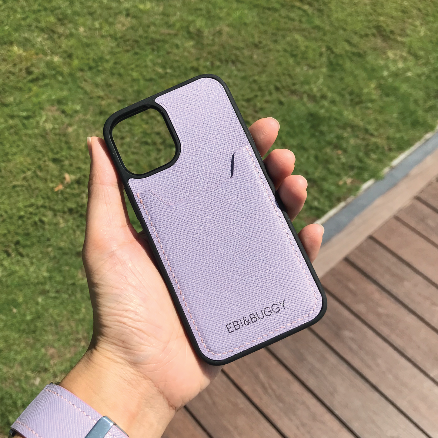 Saffiano Leather | Card Slot iPhone Case | 十字紋牛皮系列 | 卡位手機殼