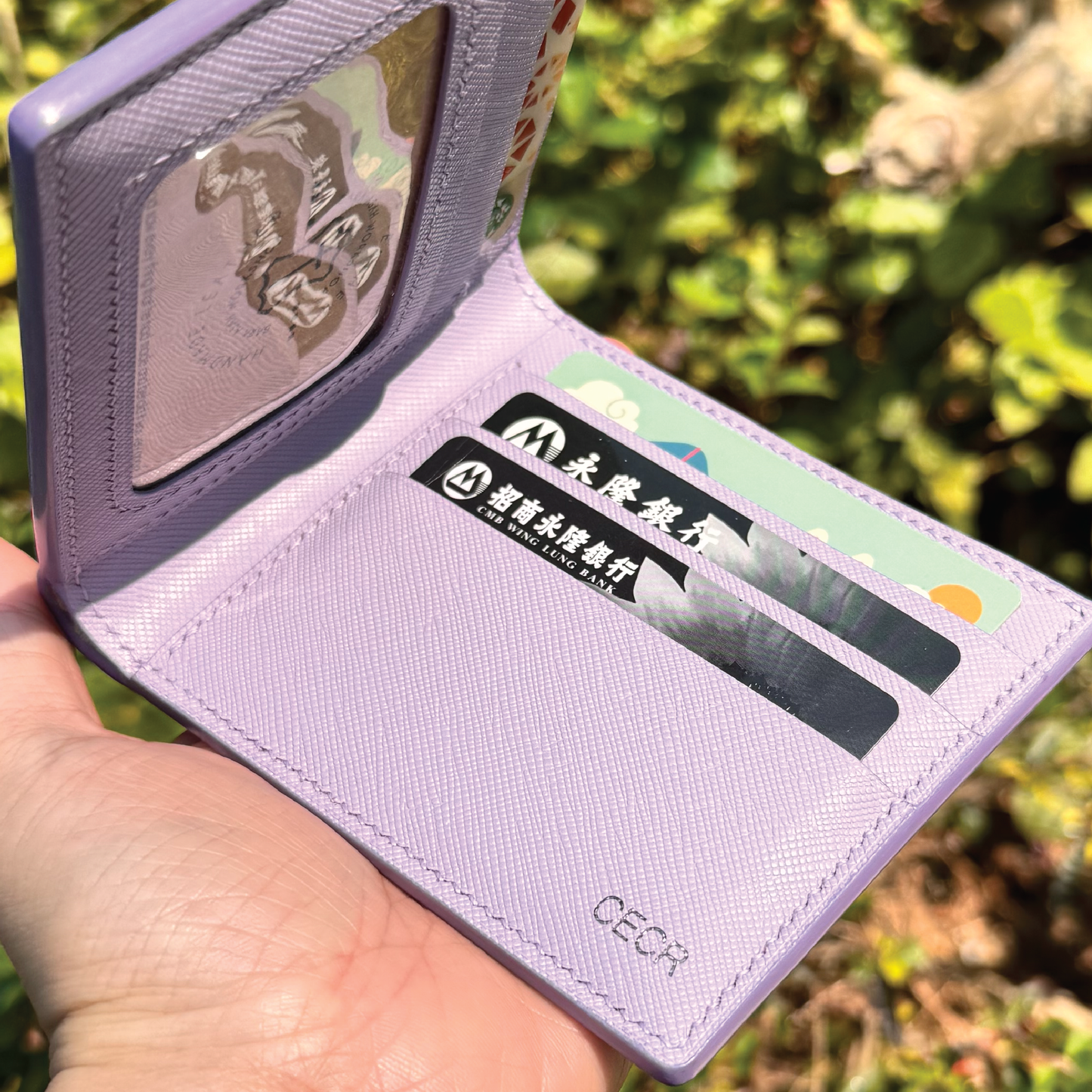 Saffiano Leather | Bifold Short Wallet | Card Slot, Photo Slot | 十字紋牛皮系列 | 兩摺短銀包 | 卡位，相位款式