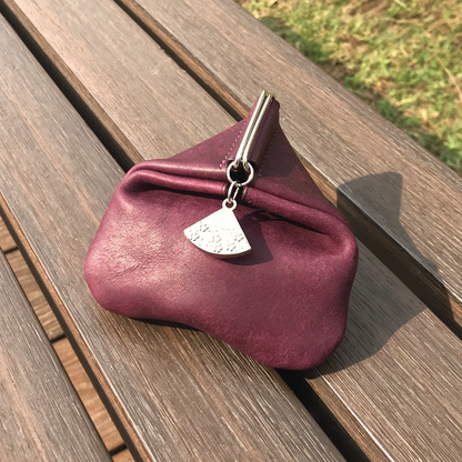 Pueblo Leather | Japanese Onigiri Design Coins Bag